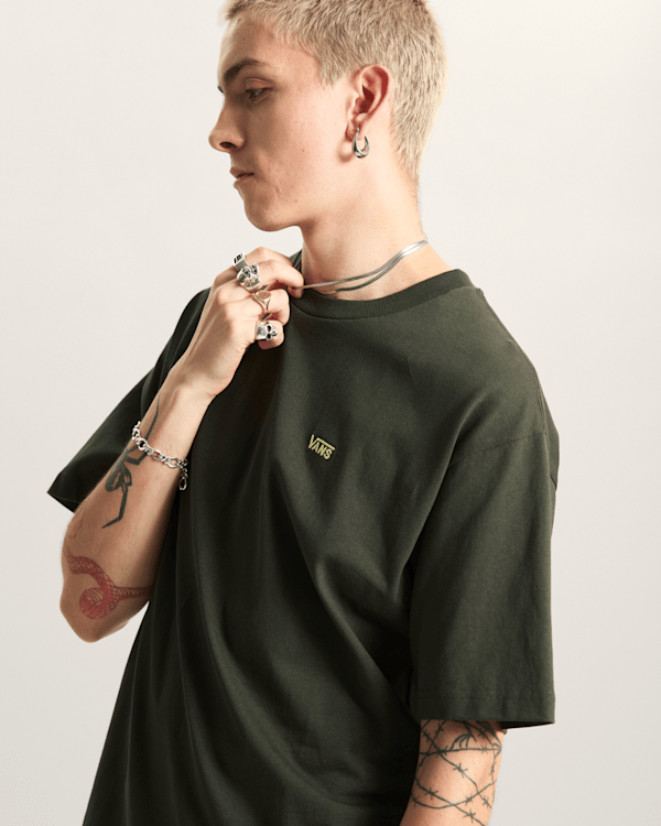 Vans - Left Chest II T-Shirt, Man, Green, Size: L (obrázek 6)
