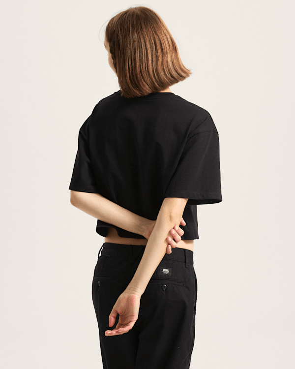 Vans - Salton Crop T-Shirt, Woman, Black, Size: S (obrázek 4)