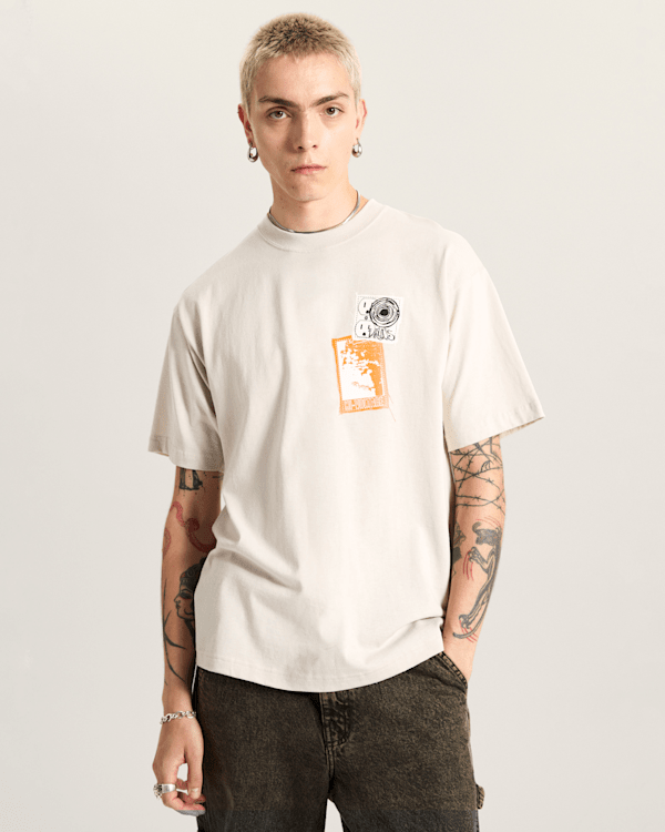 Vans - Punk Patch T-Shirt, Man, Beige, Size: XL (obrázek 3)