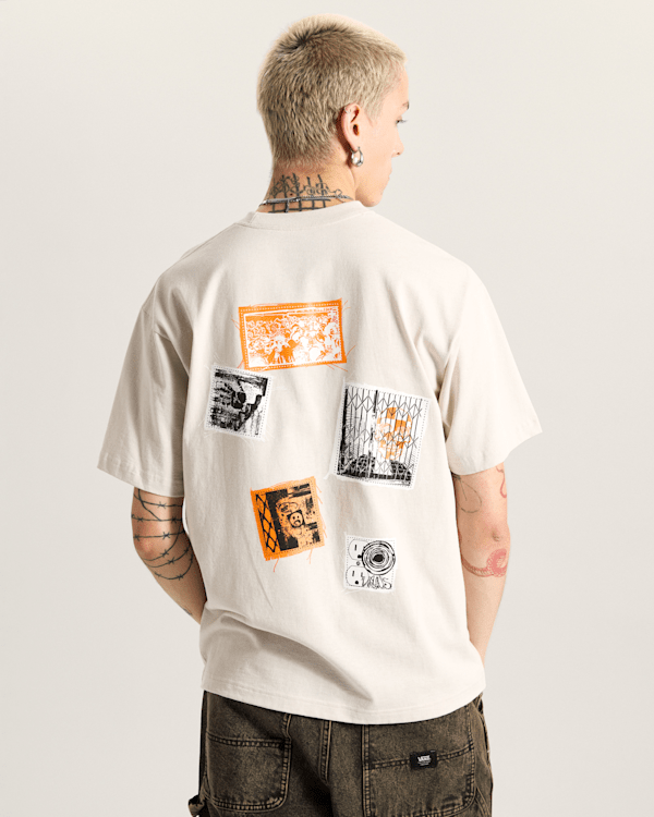 Vans - Punk Patch T-Shirt, Man, Beige, Size: XL (obrázek 4)