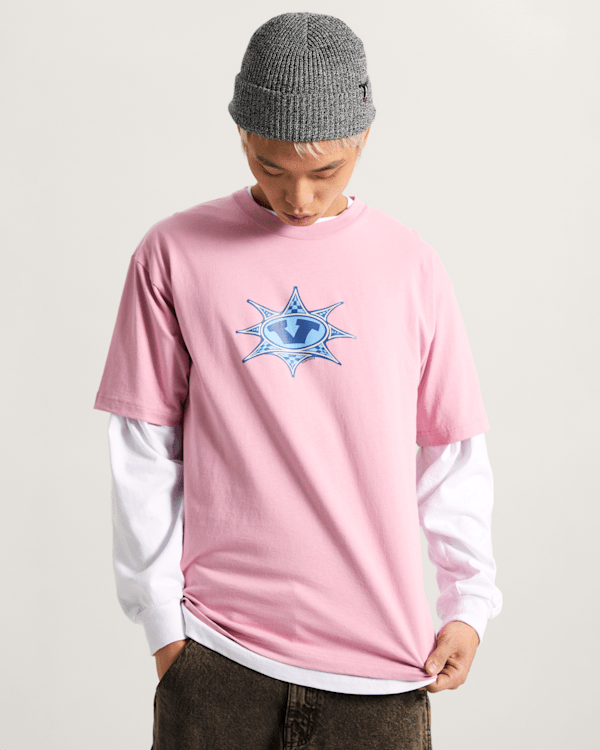 Vans - Star Checker T-Shirt, Man, Pink, Size: M (obrázek 3)