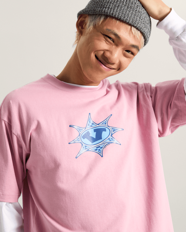 Vans - Star Checker T-Shirt, Man, Pink, Size: M (obrázek 6)