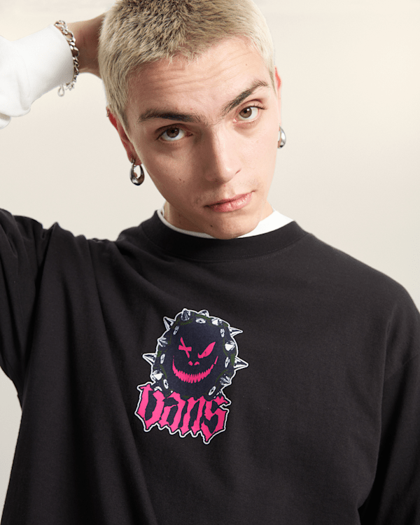 Vans - Happy Spike T-Shirt, Man, Black, Size: M (obrázek 5)