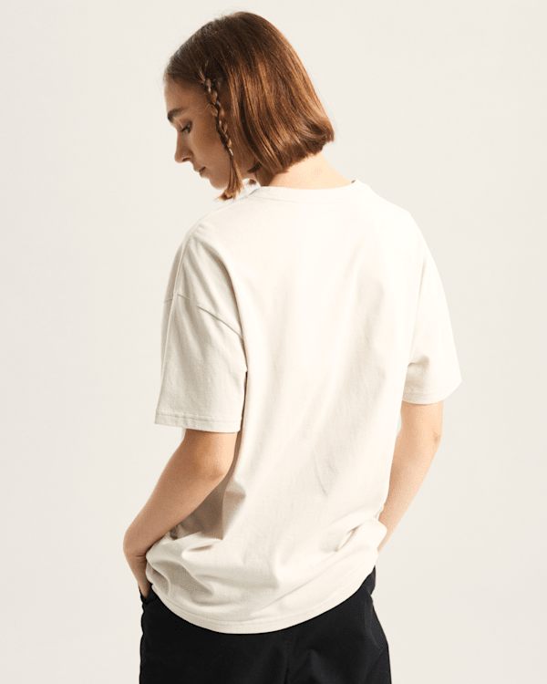 Vans - Unpatched T-Shirt, Woman, Beige, Size: XS (obrázek 4)