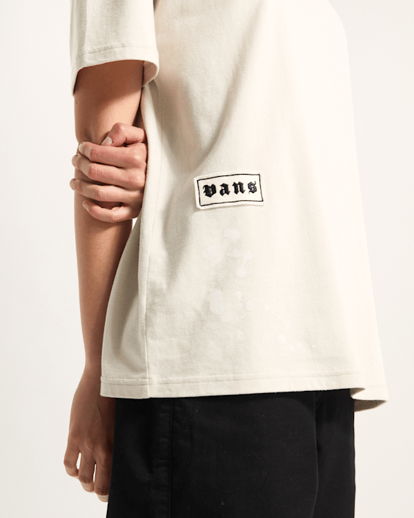 Vans - Unpatched T-Shirt, Woman, Beige, Size: XS (obrázek 7)
