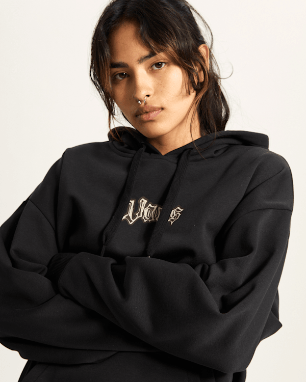 Vans - Lil Bear Pullover Hoodie, Woman, Black, Size: S (obrázek 7)