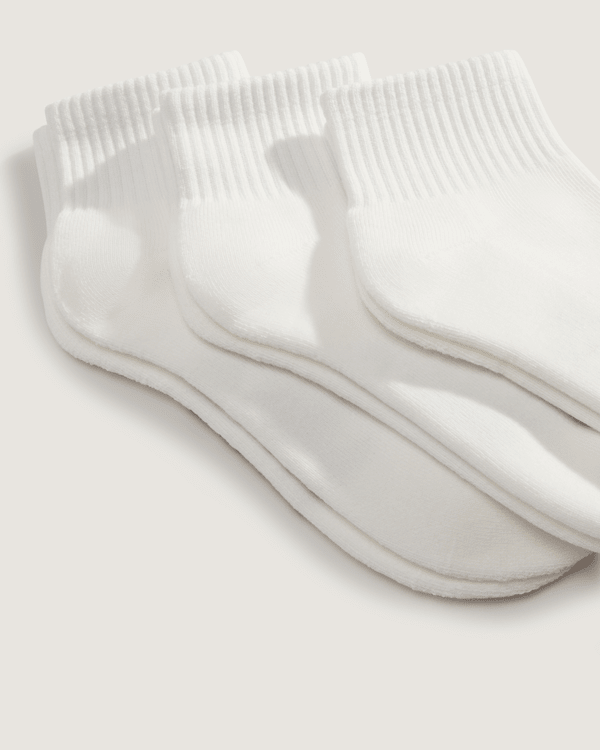 Vans - Classic Quarter Crew Socks (3 pairs), Man, White, Size: L (42.5-47​) (obrázek 3)