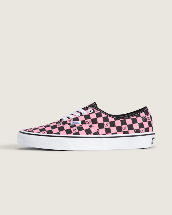 Vans - Valentino Garavani and Vans Authentic Checkerboard, Man, Pink - VN000Z9A6X7