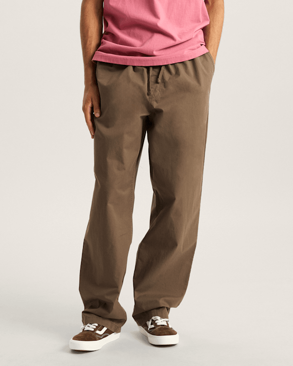 Vans - Range Baggy Tapered Elastic Waist Trousers, Man, Brown, Size: S (obrázek 3)