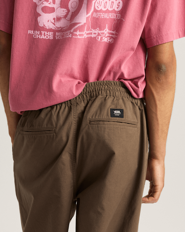 Vans - Range Baggy Tapered Elastic Waist Trousers, Man, Brown, Size: S (obrázek 9)