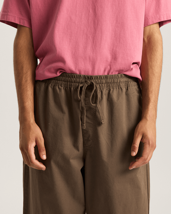 Vans - Range Baggy Tapered Elastic Waist Trousers, Man, Brown, Size: S (obrázek 8)