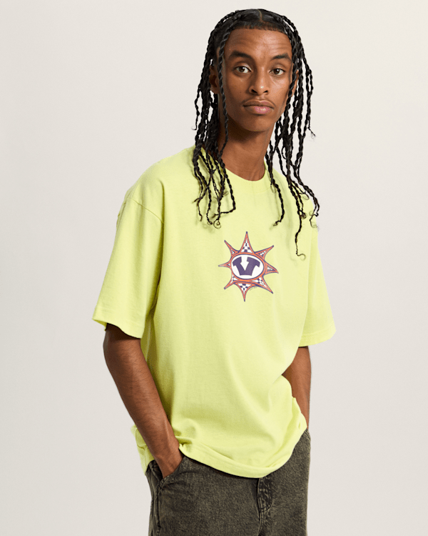 Vans - Star Checker T-Shirt, Man, Yellow, Size: S (obrázek 3)