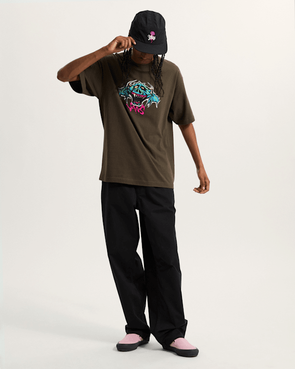 Vans - Goofy Ghoul T-Shirts, Man, Brown, Size: M (obrázek 5)