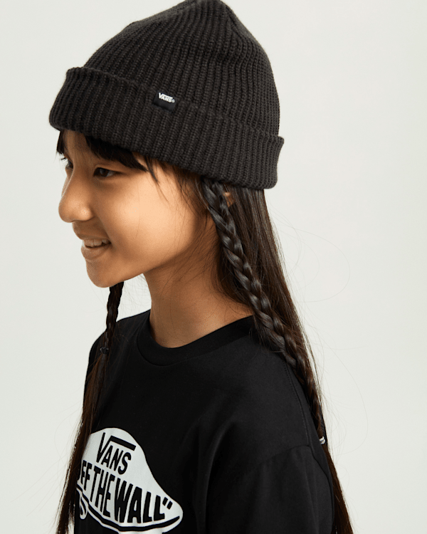 Vans - Kids Core Basic Cuff Beanie, Black, Size: One size (obrázek 4)