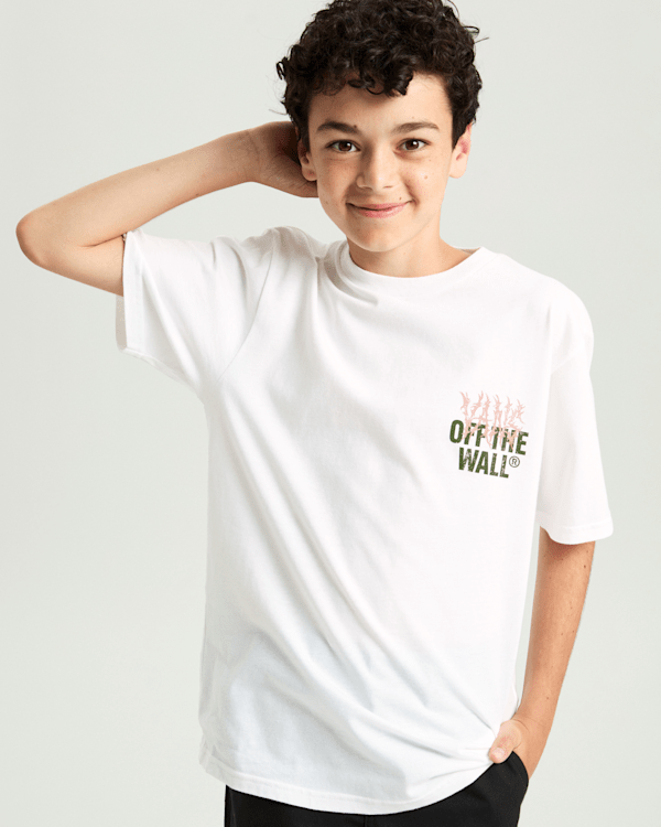 Vans - Kids Metall Wall T-Shirt (8-14 Years), White, Size: S (obrázek 3)