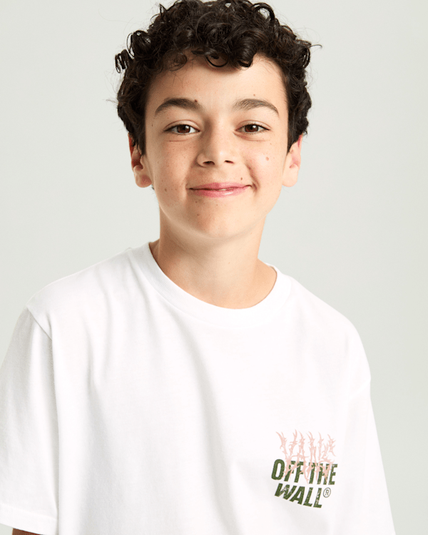 Vans - Kids Metall Wall T-Shirt (8-14 Years), White, Size: S (obrázek 6)