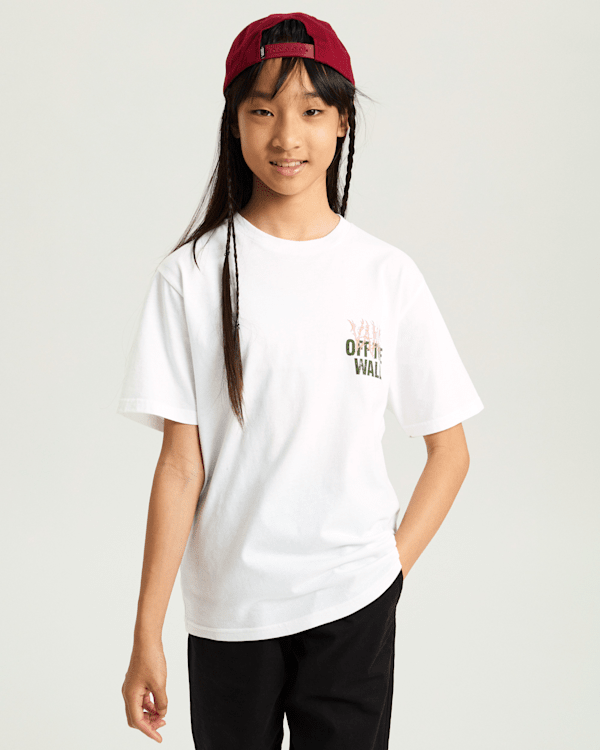 Vans - Kids Metall Wall T-Shirt (8-14 Years), White, Size: S (obrázek 7)