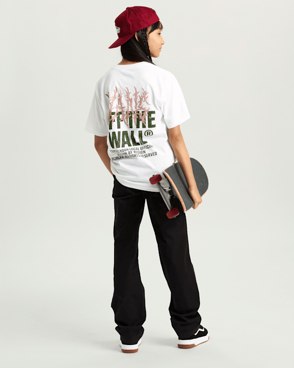 Vans - Kids Metall Wall T-Shirt (8-14 Years), White, Size: S (obrázek 9)