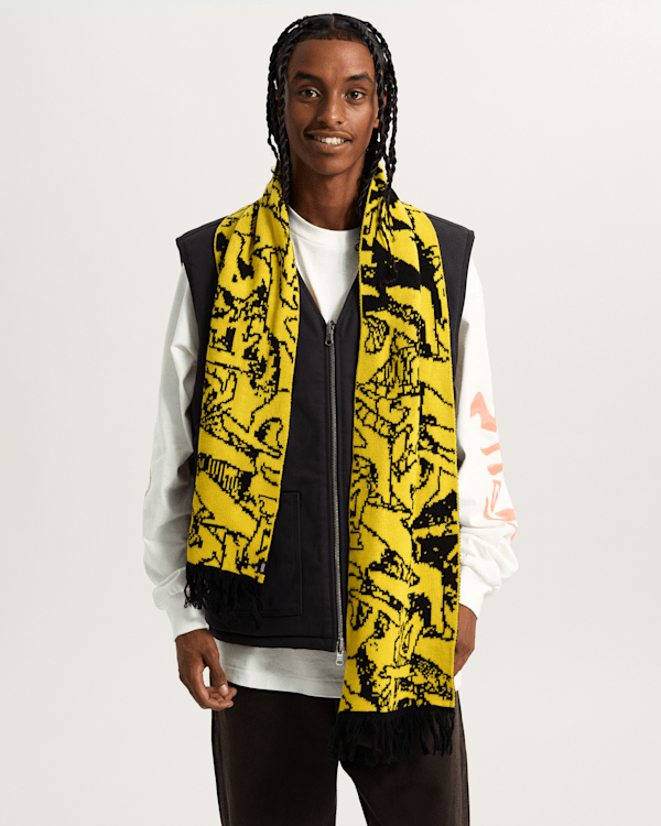 Vans - Raw Instinct Scarf, Man, Black, Size: One size (obrázek 5)