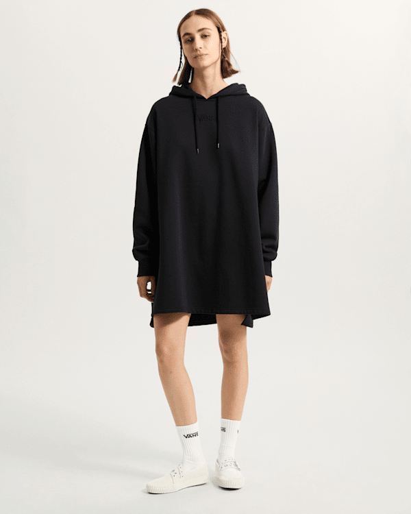 Vans - Brushed-back fleece Dress, Woman, Black, Size: S (obrázek 6)