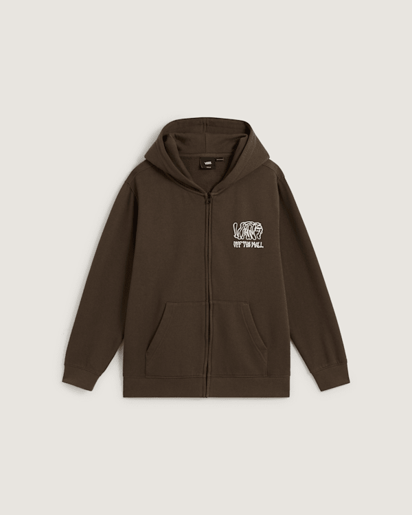 Vans - Rippled Full Zip Coal Brown, Brown, Size: L-image