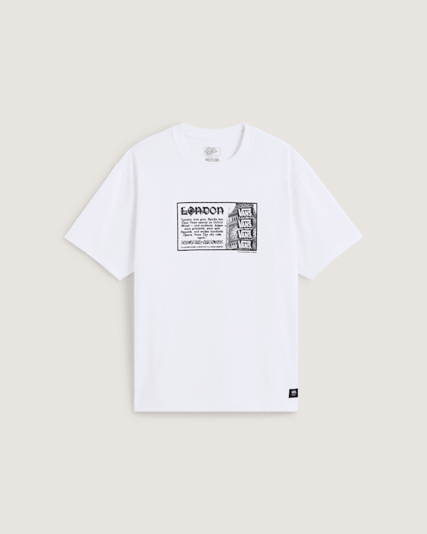 Vans - Post Card T-Shirt, Man, White, Size: L