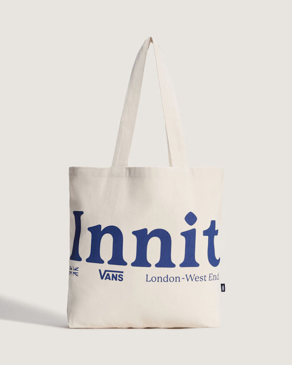Vans - Innit Box Logo Tote Bag, Man, Beige, Size: One size
