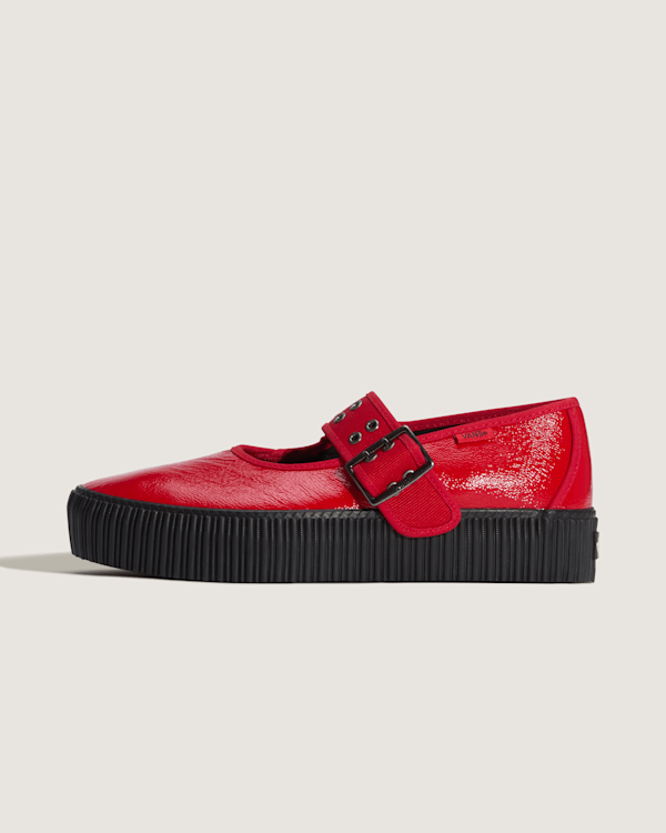 Vans - Mary Jane Creeper Shoes, Man, Red, Size: 41-image
