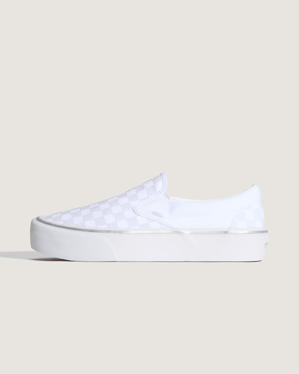 Vans - Classic Slip-on Platform Checkerboard Shoes