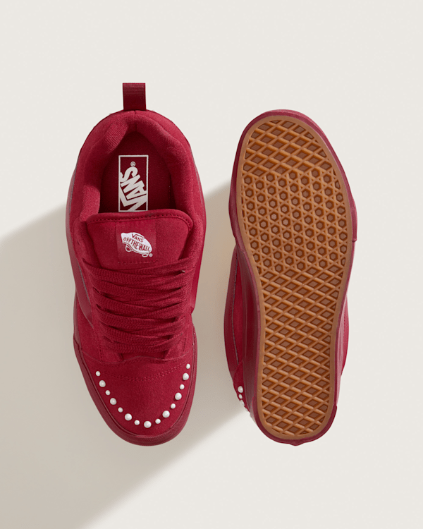 Vans - Knu Skool Shoes, Man, Burgundy, Size: 38.5 (obrázek 3)