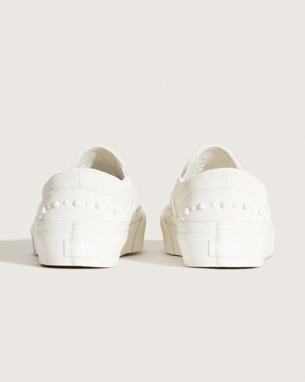 Vans - Classic Slip-On Platform Shoes, Man, White, Size: 42 (obrázek 4)