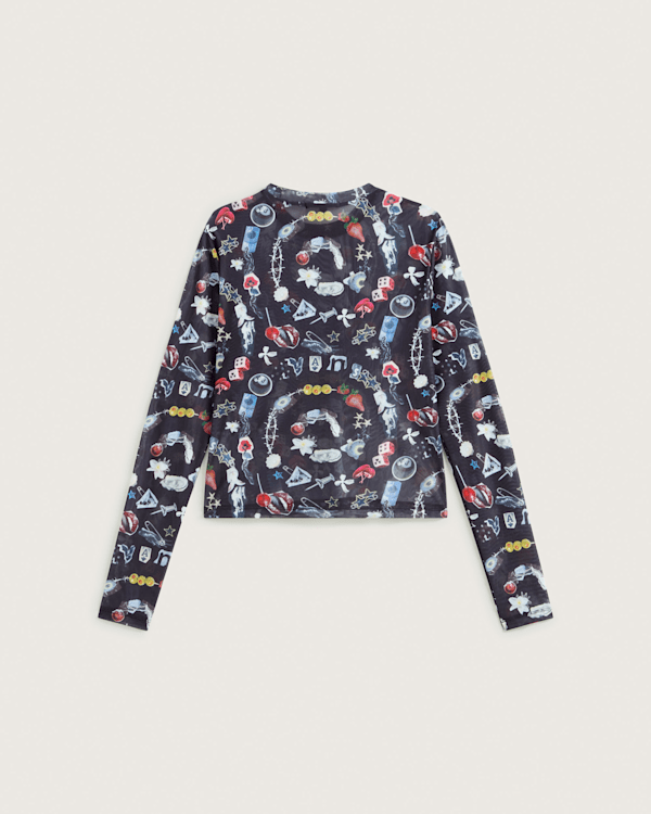 Vans – Ludlow Mesh Long Sleeve T-Shirt, Woman, Black, Size: L