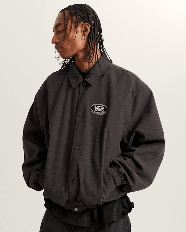 Vans – Act Of Disagreement Abrasion Coach Jacket, Man, Grey, Size: M