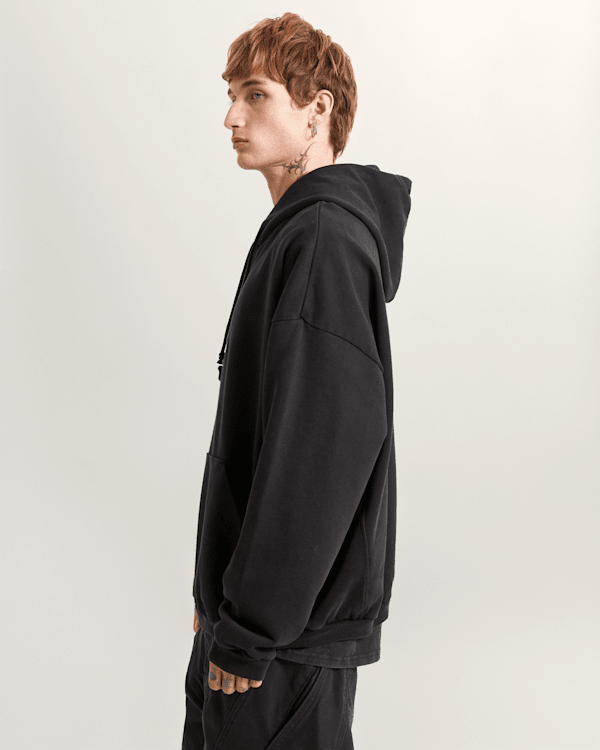 Vans - Act Of Disagreement Oval Logo Hoodie, Man, Black, Size: M (obrázek 4)