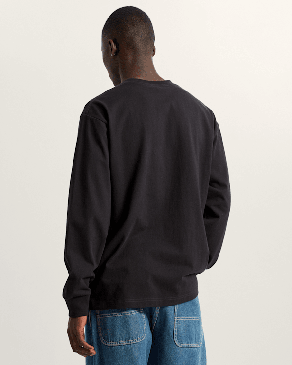 Vans - Original Standards Long Sleeve T-Shirt, Man, Black, Size: XL (obrázek 4)