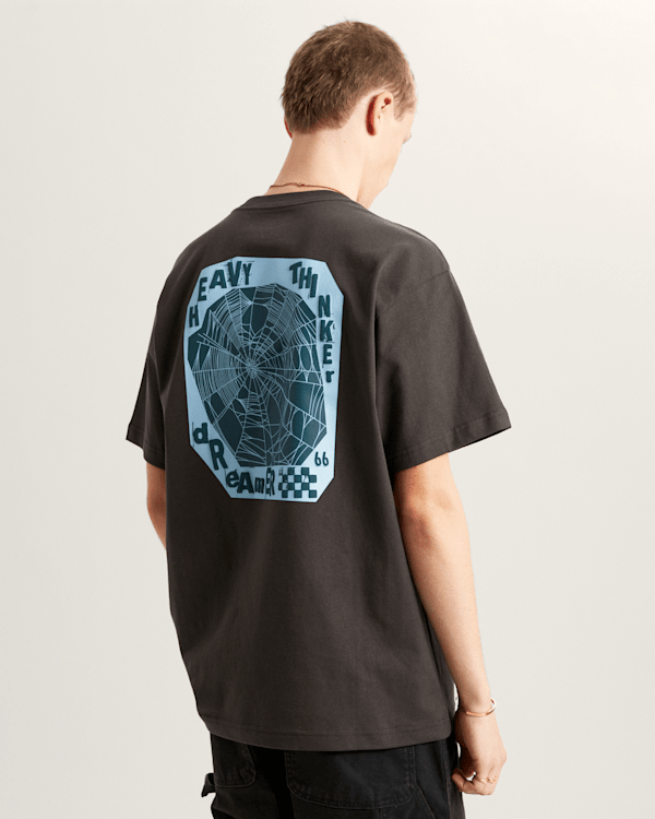 Vans - Heavy Thinker Loose Fit Short Sleeve T-Shirt, Man, Black, Size: M (obrázek 4)