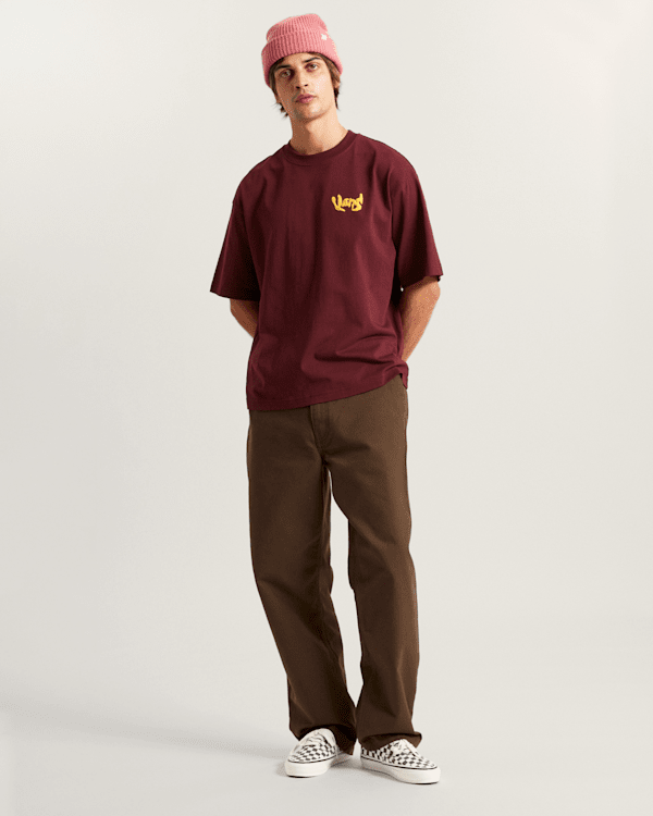 Vans - Evolve T-Shirt, Man, Burgundy, Size: XS (obrázek 5)