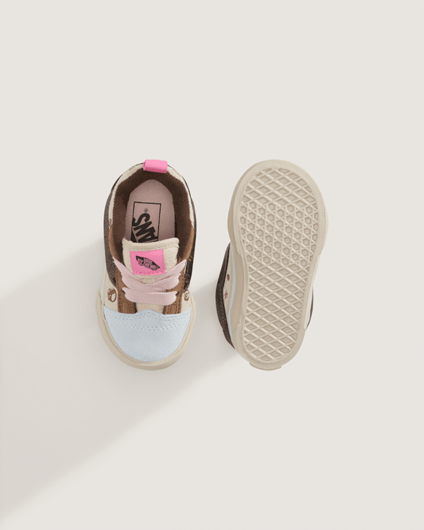 Vans - Vans x Space Molly Toddler Knu Skool Shoes, Beige, Size: 26 (obrázek 3)
