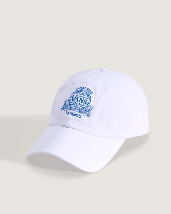 Vans - Casquette jockey à visière incurvée Le Marais Mur, Homme, Blanc, Taille: Taille unique