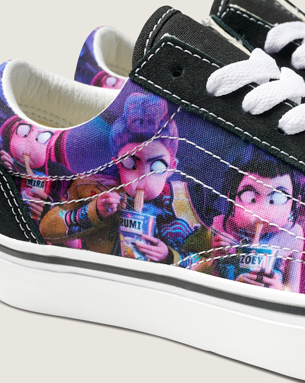 Vans - Youth Old Skool KPop Demon Hunters Shoes (8-14 Years), Black, Size: 38 (obrázek 7)