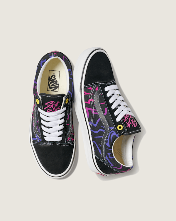 Vans - Old Skool KPop Demon Hunters Shoes, Man, Black/Pink, Size: 39 (obrázek 5)