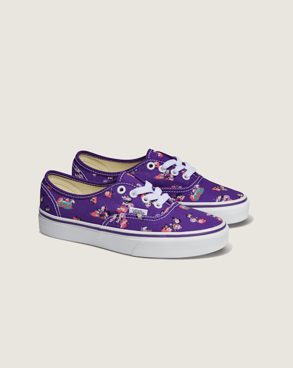 Vans – Youth Authentic KPop Demon Hunters Shoes (8-14 Years), Purple, Size: 35