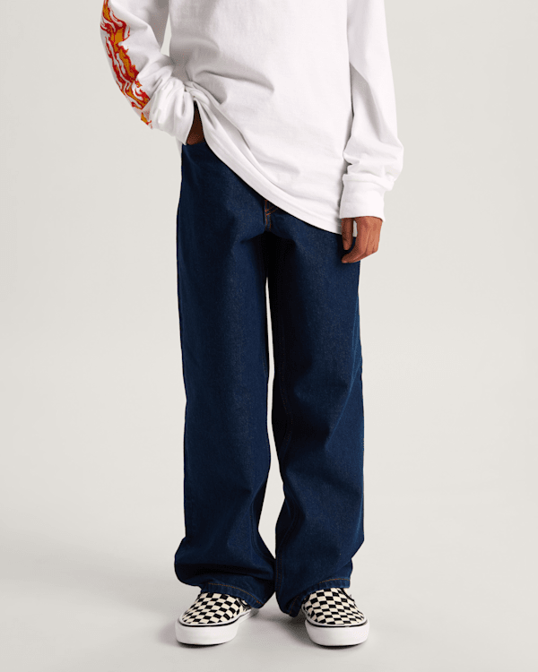 Vans - Kids Check-5 Loose Denim Trousers (8-14 Years), Blue, Size: 26 (obrázek 3)