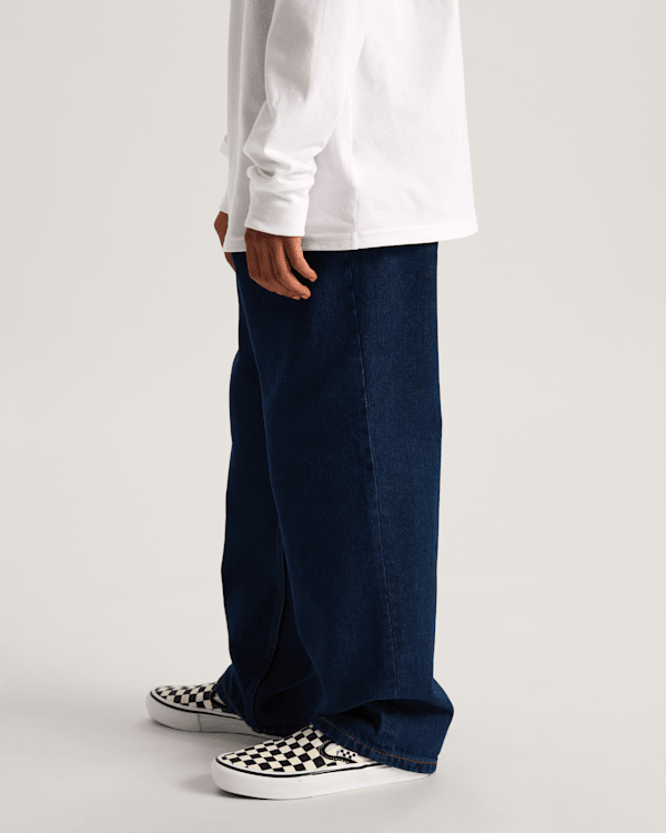 Vans - Kids Check-5 Loose Denim Trousers (8-14 Years), Blue, Size: 26 (obrázek 5)