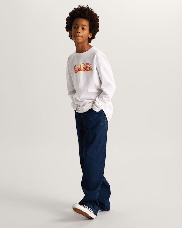 Vans - Kids Check-5 Loose Denim Trousers (8-14 Years), Blue, Size: 26 (obrázek 6)
