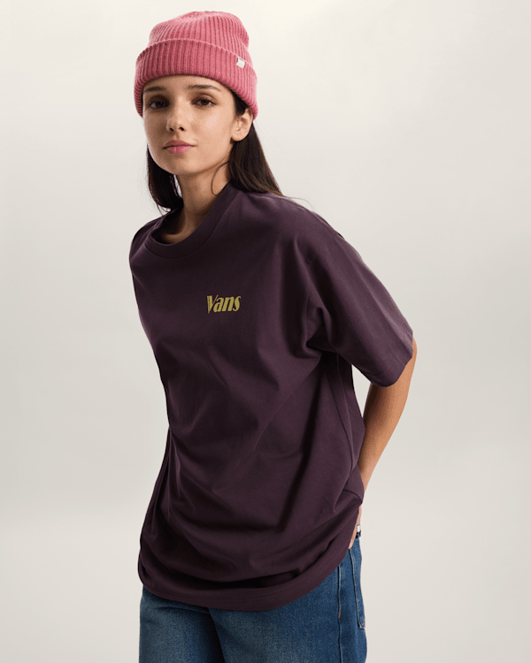 Vans - Club Vans Short Sleeve T-Shirt, Woman, Blue, Size: M (obrázek 3)