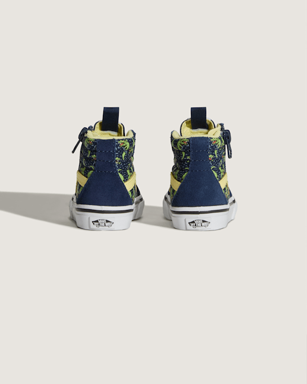 Vans - Toddler Sk8-Hi Side Zip Shoes (1-4 Years), Blue, Size: 25 (obrázek 4)
