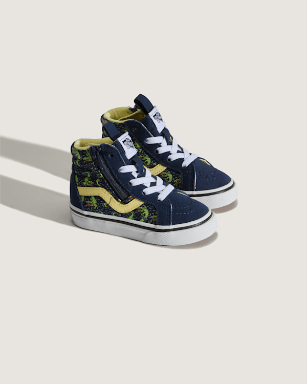 Vans – Toddler Sk8-Hi Side Zip Shoes (1-4 Years), Blue, Size: 25