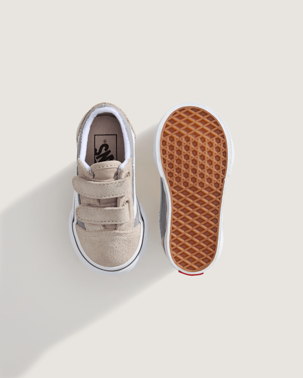 Vans - Toddler Old Skool V Shoes (1-4 Years), Grey, Size: 21 (obrázek 3)