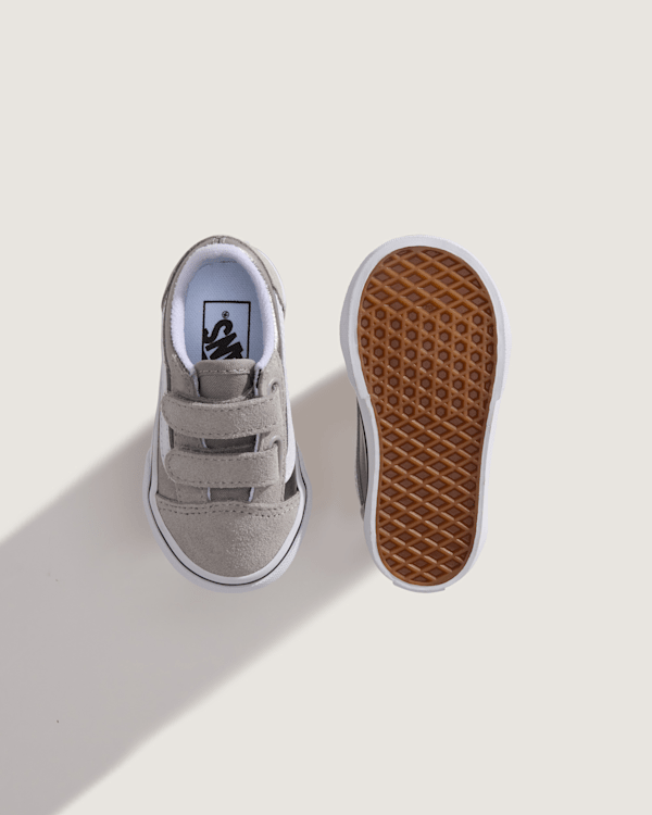 Vans - Toddler Old Skool V Shoes (1-4 Years), Grey, Size: 17.5 (obrázek 3)
